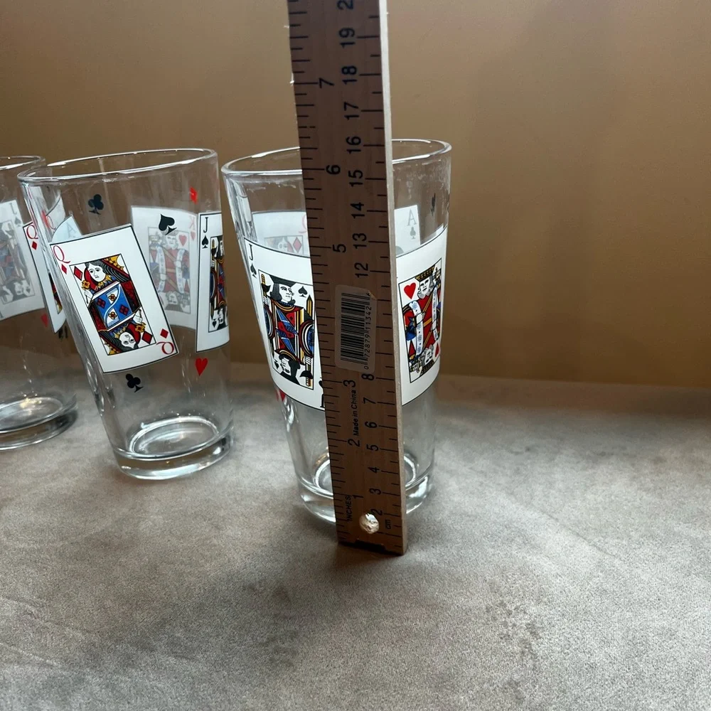 Playing Card Themed Glass Set